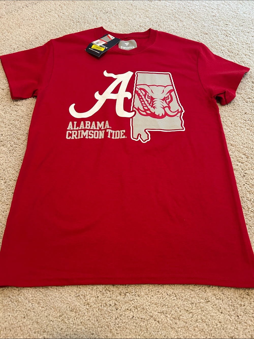 Fanatics Red Alabama Crimson Tide Graphic Men’s Tee